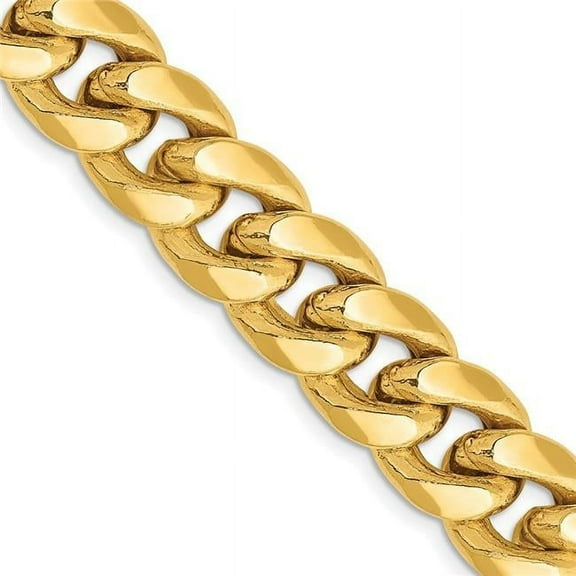 Primal Gold 10 Karat Yellow Gold 11mm Miami Cuban Chain