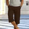 thumbnail image 2 of cfhntfmh Men's Long Cargo Shorts Below Knee Length 3/4 Pants Casual Loose Fit Chino Shorts with Multi-pockets, 2 of 7