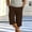Brown, variant on Cargo Shorts for Men Multi Pockets Elastic Waist Hiking Short Pants Knee Length Summer Casual Cargo Shorts White XL