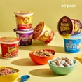 thumbnail image 5 of Post Cereal Favorites Breakfast Cereal To-Go Cups - Fruity PEBBLES, Cocoa Pebbles, Honey Bunches of Oats with Strawberries, Honey Bunches of Oats Honey Roasted, Raisin Bran, Shredded Wheat (60 Pack), 5 of 7