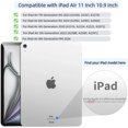 thumbnail image 2 of Clear Back Trifold Stand Cover for iPad Air 11" M2/M3/M4 & Air 4/5 10.9", Slim Smart Case with Apple Pencil Slot Auto Sleep Wake, Cleam White, 2 of 11