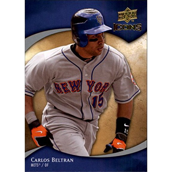 Collectible 2009 Upper Deck Icons #14 Carlos Beltran MLB Baseball Trading Card