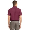 thumbnail image 2 of Port Authority Tall Short Sleeve Easy Care Shirt-2XLT (Burgundy/ Light Stone), 2 of 4