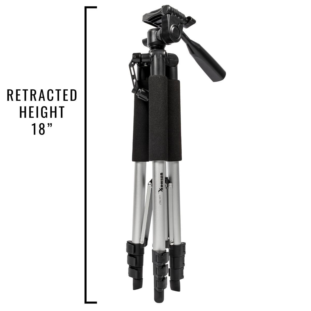 professional 57-inch tripod 3-way panhead tilt motion for all cameras!! new!!