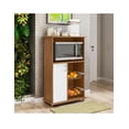 thumbnail image 4 of Mueble Para Microondas Organizador 1 Puerta Cafe/Blan NT3075, 4 of 6