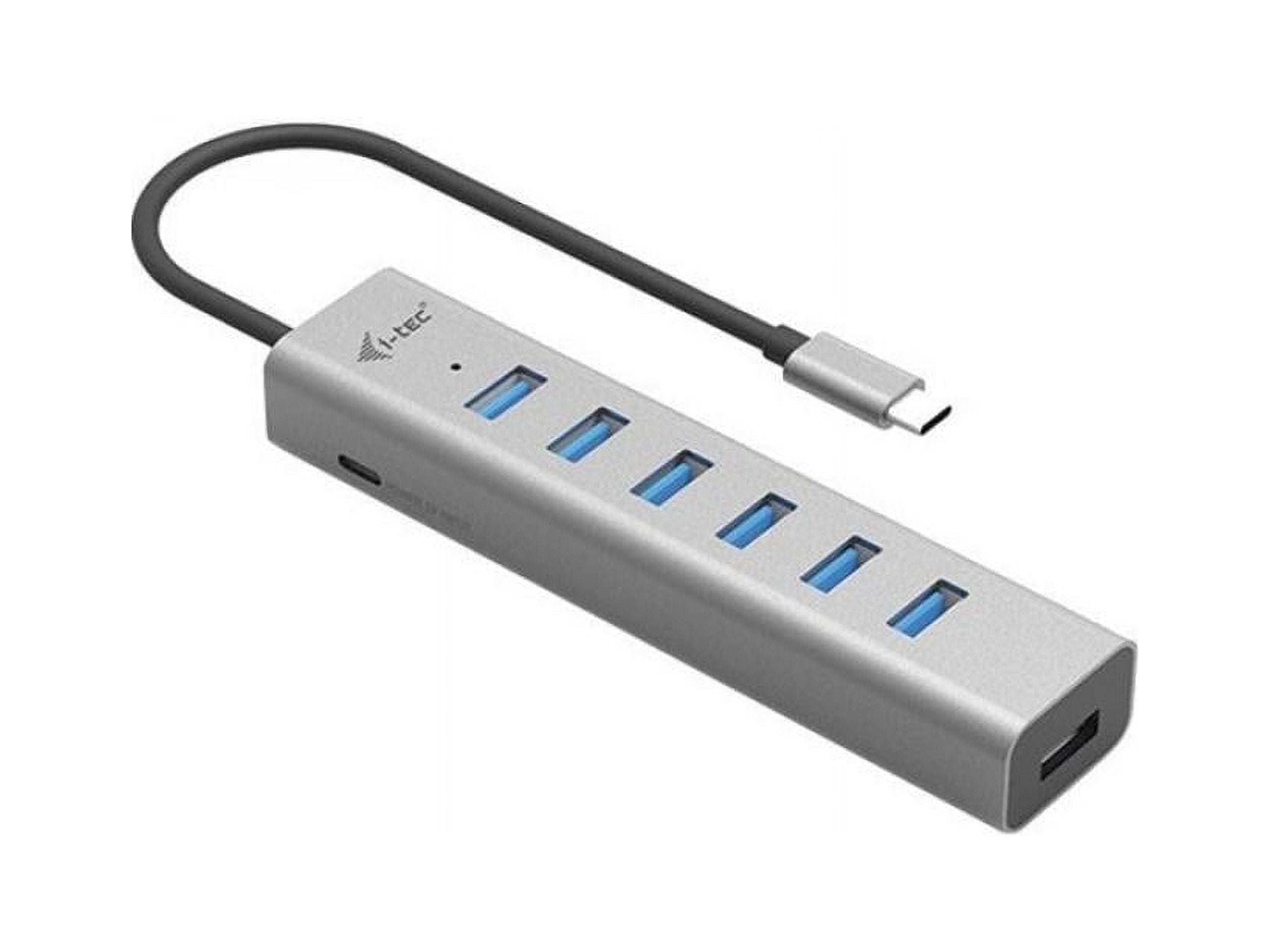 i-tec USB-C Charging Metal HUB 7 Port - USB 3.2 (Gen 1) Type C - Portable - 7 USB Port(s) - Windows, iPadOS, Linux, Mac, Android, ChromeOS