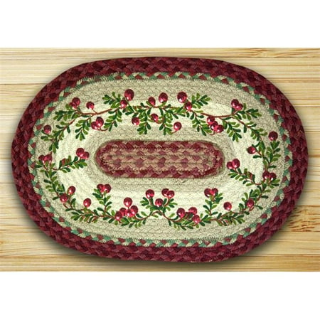 

Oval Shaped Placemat Cranberries