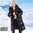 thumbnail image 5 of MXIEZI Kids Toddler Boys Girls Winter Down Outerwear Coat Long Sleeve Hooded Puffer Jackets Light Weight Water Resistant Packable Padded Coat 5-16T, 5 of 9