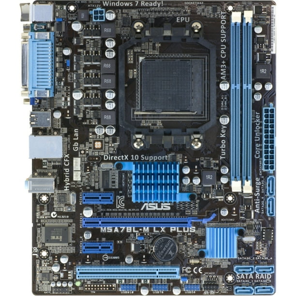 to invent sit Blaze Asus M5A78L-M LX PLUS Desktop Motherboard, AMD Chipset, Socket AM3+, Micro  ATX - Walmart.com