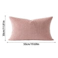 thumbnail image 3 of Soft Corduroy Decorative Throw Pillow Covers 20x12in，Set of 2, Mordern Nordic Home Decor, Boho Farmhouse Cushion Covers for Couch Bed Sofa Living Room, 3 of 4