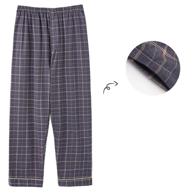 Pantalones de pijama largos Pantalones largos para hombre, pantalones para dormir, pantalones casuales de pierna recta de moda para mujer, pantalones a cuadros para el hogar, se pueden usar fuera de p