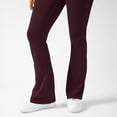 thumbnail image 4 of YITTY Active Women's Ultraluxe Kick Flare High Waist Legging, Athleisure, 4-Way-Stretch, Burgundy, M, Petite | 28" Inseam, 4 of 7