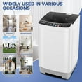 Qhomic 2.1 Cu.ft Portable Washing Machine, 15.6lbs Capacity Fully