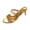 Gold, variant on Black Ladies High Heeled Slippers Thin Heel Sequin Rhinestone Comfortable Casual Outdoor Non Slip Everyday Wear Soft Cushion Retro Sole
