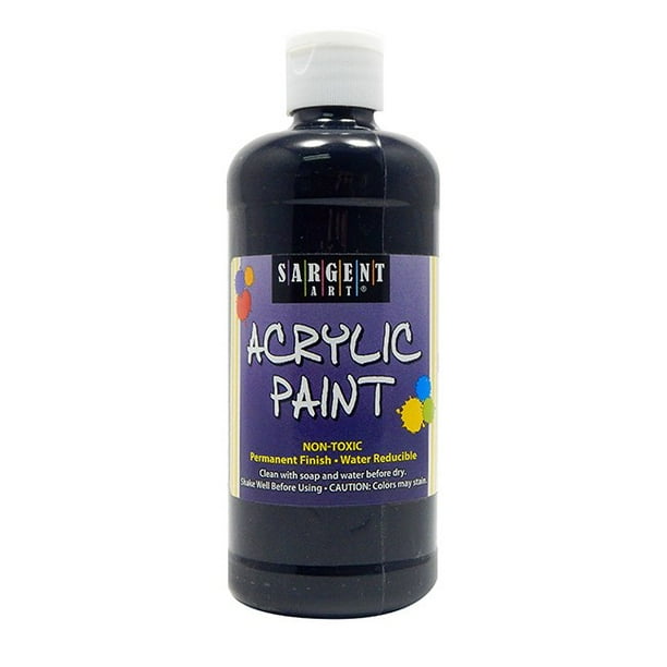 Sargent Art 16 Fl. Oz. Ivory Black Acrylic Paint