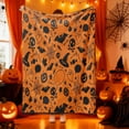 thumbnail image 1 of Chmadoxn Throw Blanket, Throw Blanket for Couch Halloween Flannel Blanket Spooky Pumpkin Ghost Digital Print Sofa Throw All-Season Blanket Flannel Blanket, 1 of 6