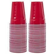 Red Solo Party Plastic Disposable Cups, 18 oz, 50 Count