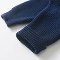 thumbnail image 6 of KPOPLK Kids Boys Long Sleeve Sweater Knit Crewneck Pullover Striped Sweater(5-6 Years,R91-Navy), 6 of 9