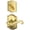 Rose, variant on Schlage Lock Company F59FLA609CAMLH Flair Left Handed Interior Pack Lever Set with Single Cyl, Antique Brass