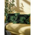 thumbnail image 2 of Outdoor Pillows Waterproof, Green Leaves Bedding Throw Pillows with Insert for Couch Sofa Bed, Summer Country Botanical Tropical Plants 12x20 Inch Pillowcases Decorative Camping Patio Pillow Set of 1, 2 of 3