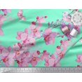 thumbnail image 3 of Soimoi Silk Fabric Bird & Orchids Flower Decor Fabric Printed Yard 42 Inch Wide, 3 of 3