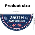 thumbnail image 2 of Guvpev 2-Pack 250th Anniversary American Fan Flag Bunting 1.5x3 FT, 1776-2026 USA Birthday Pleated Half Fan Banner, Patriotic Stars Patriotic Yard Sign Hanging Decor for Porch, Railing & House, 2 of 7