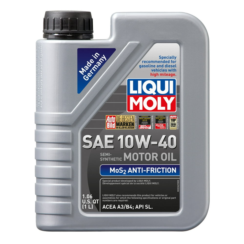 Liqui Moly 2042 MoS2 AntiFriction 10W40 Motor Oil 1 Liter Bottle