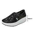 thumbnail image 4 of OAVQHLG3B Women's Slip On Shoes Women Low Wedges Rocking Shoes Walking Casual Sports Shoes, 4 of 8