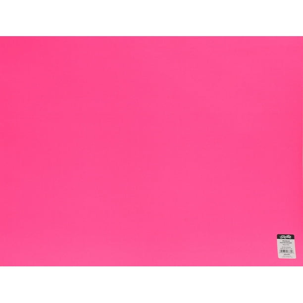 UCreate® Premium Coated Poster Board, Neon Pink, 22" x 28", 1 Sheet