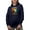 Navy Blue, variant on I Like Big Bucks and I Cannot Lie - Deer Hunting Pun Quote, Black Hooded Sweatshirt or Hoodie, 3XL
