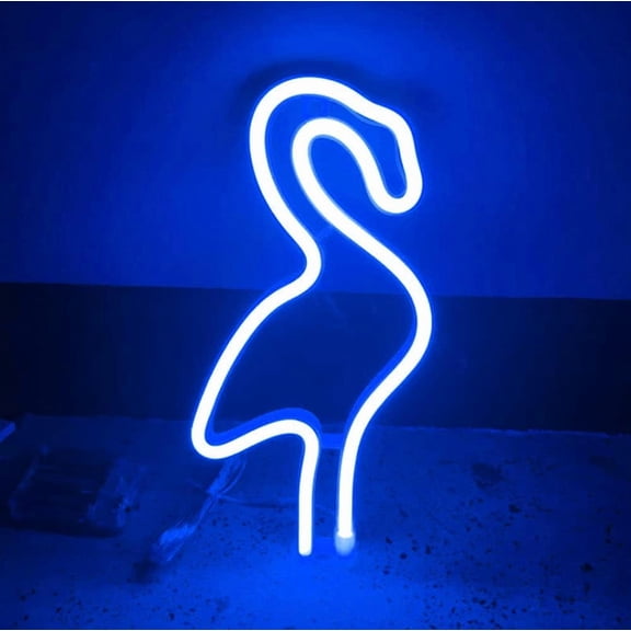 Neon Night Light, LED Neon Signs Night Light Flamingo Neon Lights Neon Lights for Kids Bedroom Battery USB Operated