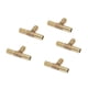 thumbnail image 3 of Conector de púas para de piezas, adaptador de de de latón con pieza en vías para , aire, a perfecl Adaptador en T de púas de latón, 3 of 8