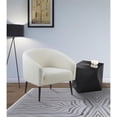 thumbnail image 2 of Meridian Furniture Barlow Faux Sheepskin Fur Accent Chair with Matte Black Legs, 2 of 5