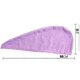 thumbnail image 3 of Toalla de microfibra tipo turbante para secar el cabello, ideal para mujeres y niñas. Absorción rápida y secado rápido después de la ducha., 3 of 5