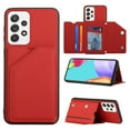 thumbnail image 1 of Allytech Galaxy A33 5G Case with Wallet, PU Lether Magnetic Clasp Cards Slots Kickstand Shockproof Protective Back Flip Case Wallet Cover for Samsung Galaxy A33 5G - Red, 1 of 8