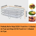 thumbnail image 5 of Dual Air Fryer Rack Compatiblefor Ninja,Dual Air Fryer Rack Fryer Stand Multi Layered Dehydrator Racks Built for Precision, 5 of 5