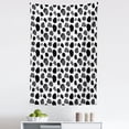 thumbnail image 1 of Cow Print Tapestry, Black and White Striped Dots with Abstract Style Farm Animal Hide Agriculture, Fabric Wall Hanging Decor for Bedroom Living Room Dorm, 5 Sizes, Black White, by Ambesonne, 1 of 1