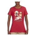 thumbnail image 2 of If It's Not a Golden Retriever It's Just a Dog Gift | Womens Dog Lover Graphic T-Shirt, Red, X-Large, 2 of 3