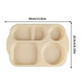 thumbnail image 2 of Multi-Section Meal Plate for Cafeteria & Home - Reasonable Zoning, Easy to Clean, Elegant Design, Durable & Suitable for Dining Establishments, 2 of 5