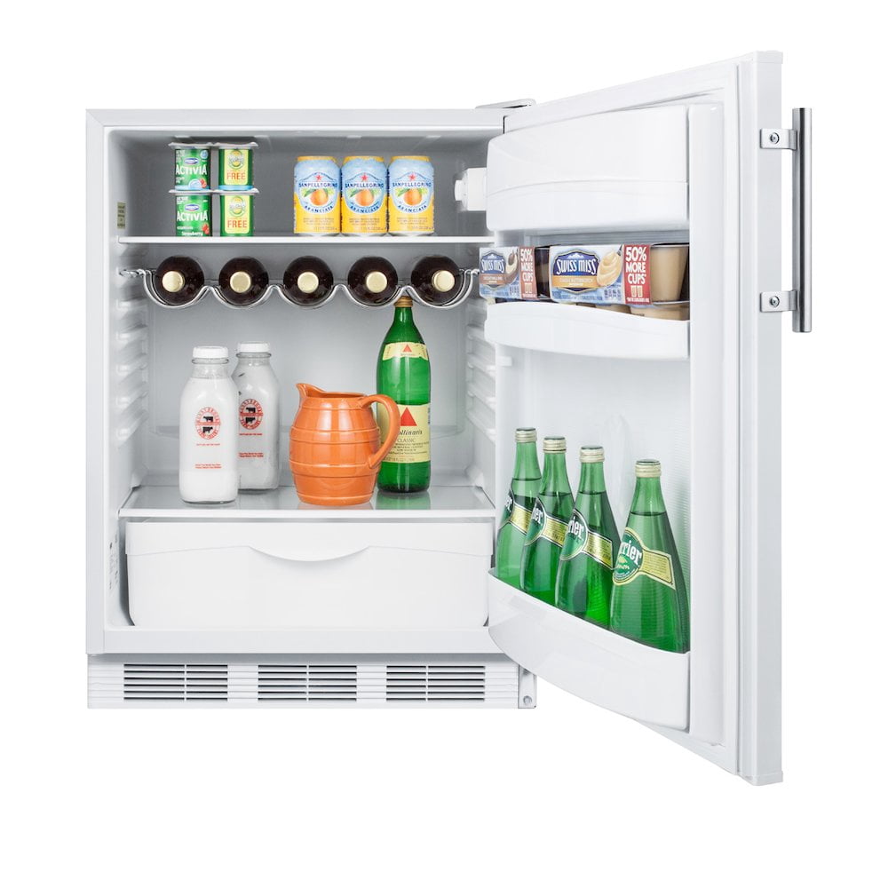 24" Wide Refrigerator-Freezer, White