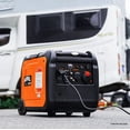 thumbnail image 6 of GENMAX Portable Inverter Generator，5500W Ultra-quiet Gas Engine with Electric Start, EPA Compliant, Eco-Mode Feature, Ultra Lightweight for Backup Home Use & Camping (GM5500i), 6 of 8