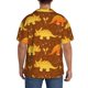 thumbnail image 3 of Balery Dinosaurs and Leaves Camisa Casual de Manga Corta con Botones para Hombre, Texturizada, Estilo Cubano, para Playa, Verano-4X-Large, 3 of 5