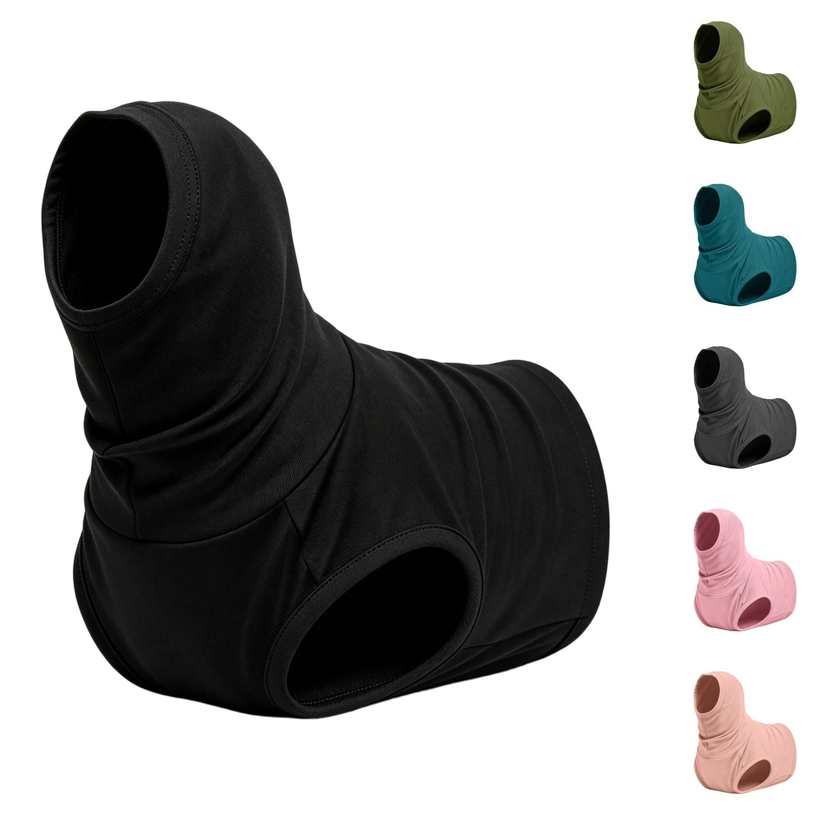 Winter Pet Hoodie Soft Elastic Sleeveless Dog Cat Hoodie for Anxiety Relief & Wound Protection Black 3XL
