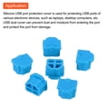 thumbnail image 4 of 15pcs RJ11 Port Duct Covers Cap Silicone Plugs Protector for Phone Jack Coax Ethernet RJ11 Female Plug, Blue, 4 of 4
