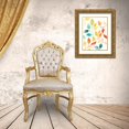 thumbnail image 3 of Vess, June Erica 25x32 Gold Ornate Wood Framed with Double Matting Museum Art Print Titled - Spectrum Leaves I, 3 of 4