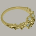 thumbnail image 4 of LBG British Made 14k Yellow Gold Natural Citrine & Opal Womens Statement Ring - 33 size options - Size 10.5, 4 of 7