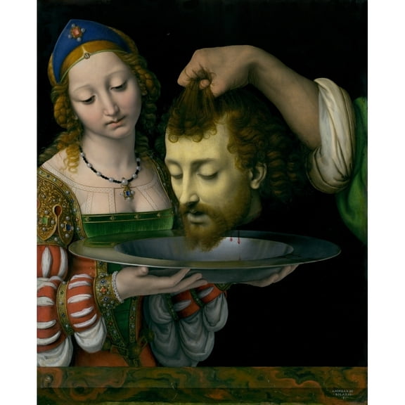 Salome With Head Of John The Baptist Fine Art (24 x 36)