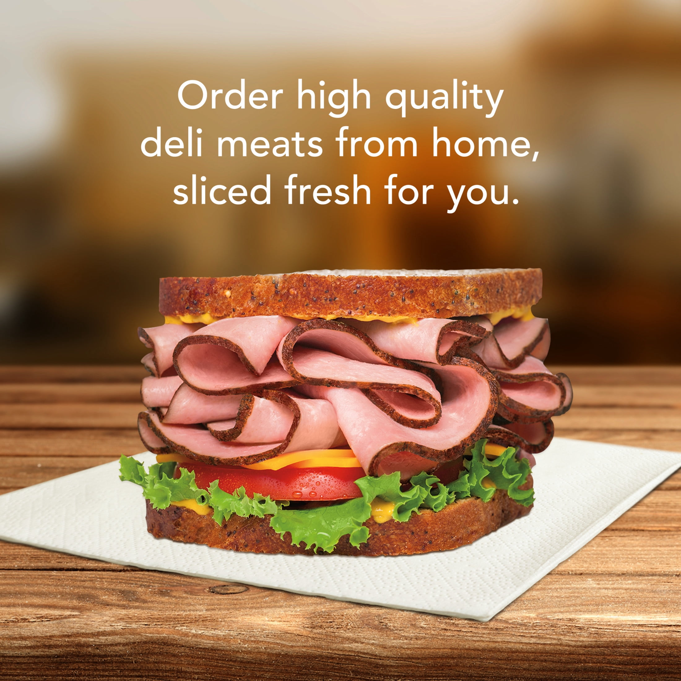 Sara Lee Sliced Fresh Lunch & Deli Meats, Premium Meats Gluten Free Black Forest Ham, Resealable Pouch