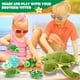 thumbnail image 5 of Set de animales de peluche Aoriher Turtle con 3 peluches pequeños y 2 huevos, 5 of 6
