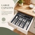 thumbnail image 4 of TINANA 48 PCS Silverware Sets with Organizer, Silver Flatware Set Set for 8, Premium Stainless Steel Cutlery Utensil Set with Steak Knives Forks and Spoons, Dishwasher Safe, 4 of 6